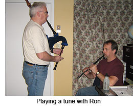 Playing a tune with Ron